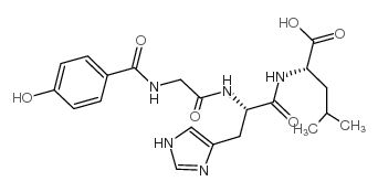 p-Hydroxyhippuryl-His-Leu-OH结构式