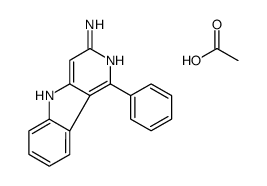 acetic acid,1-phenyl-5H-pyrido[4,3-b]indol-3-amine Structure