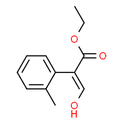 Benzeneacetic acid, alpha-(hydroxymethylene)-2-methyl-, ethyl ester (9CI)结构式