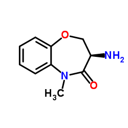 (3R)-3-Amino-5-methyl-2,3-dihydro-1,5-benzoxazepin-4(5H)-one结构式