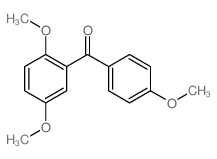 (2,5-dimethoxyphenyl)-(4-methoxyphenyl)methanone结构式