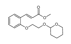 methyl (E)-3-(2-(2-((tetrahydro-2H-pyran-2-yl)oxy)ethoxy)phenyl)acrylate Structure