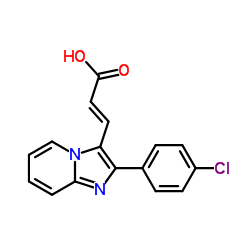 3-[2-(4-CHLORO-PHENYL)-IMIDAZO[1,2-A]PYRIDIN-3-YL]ACRYLIC ACID structure