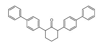 2,6-Bis[p-biphenylyl]cyclohexanone Structure