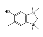 1,1,3,3,6-pentamethyl-2H-1,3-benzodisilol-5-ol结构式