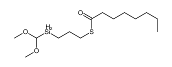 S-[3-(dimethoxymethylsilyl)propyl] octanethioate Structure
