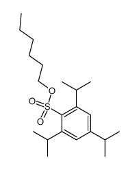 2,4,6-triisopropyl-benzenesulfonic acid n-hexylester Structure