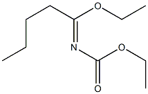 N-(ethoxycarbonyl)Pentanimidic acid ethyl ester结构式