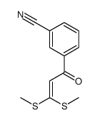 3-(3,3-BIS-METHYLSULFANYL-ACRYLOYL)-BENZONITRILE结构式