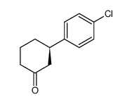 (R)-3-(4-chlorophenyl)cyclohexan-1-one结构式