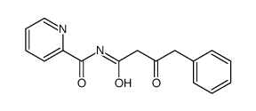 N-(3-oxo-4-phenylbutanoyl)pyridine-2-carboxamide结构式