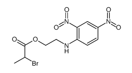 2-(2,4-dinitroanilino)ethyl 2-bromopropanoate Structure