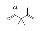 2,2,3-trimethylbut-3-enoyl chloride Structure