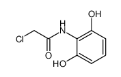2-chloro-N-(2,6-dihydroxyphenyl)-acetamide结构式