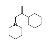 1-(2-cyclohexylprop-2-enyl)piperidine Structure