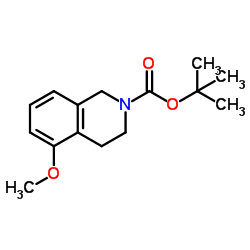 tert-butyl 5-methoxy-3,4-dihydroisoquinoline-2(1H)-carboxylate结构式