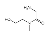 Acetamide, 2-amino-N-(2-hydroxyethyl)-N-methyl- (9CI)结构式