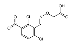 2-[(2,6-dichloro-3-nitrophenyl)methylideneamino]oxyacetic acid结构式