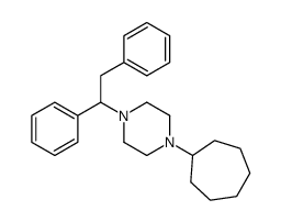 1-cycloheptyl-4-(1,2-diphenylethyl)piperazine Structure