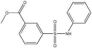 methyl 3-[(phenylamino)sulfonyl]benzenecarboxylate Structure