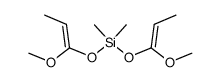 bis(1-methoxy-1-propenyloxy)dimethylsilane Structure