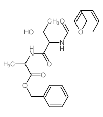 L-Alanine,N-[N-[(phenylmethoxy)carbonyl]-L-threonyl]-, phenylmethyl ester (9CI) Structure