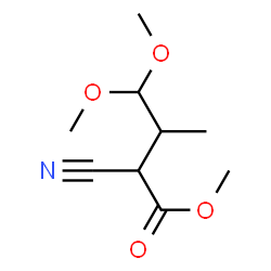 Butanoic acid, 2-cyano-4,4-dimethoxy-3-methyl-, methyl ester (9CI)结构式