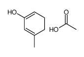 acetic acid,5-methylcyclohexa-1,5-dien-1-ol Structure