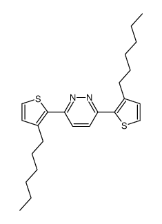 3,6-bis(3-hexylthiophen-2-yl)pyridazine Structure