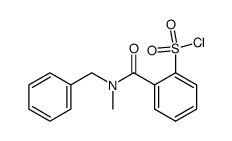 2-(benzyl(methyl)carbamoyl)benzenesulfonyl chloride Structure