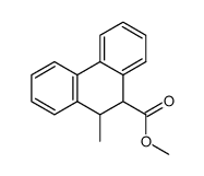 10-methyl-9,10-dihydro-phenanthrene-9-carboxylic acid methyl ester结构式