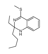 2-butyl-2-ethyl-4-methylsulfanyl-1H-quinazoline Structure