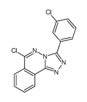 6-chloro-3-(3-chlorophenyl)-[1,2,4]triazolo[3,4-a]phthalazine结构式