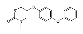 S-[2-(4-phenoxyphenoxy)ethyl] N,N-dimethylcarbamothioate Structure