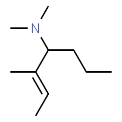 2-Butenylamine,N,N,2-trimethyl-1-propyl- (7CI) structure