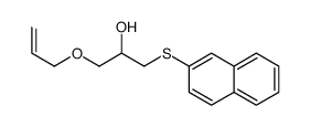 1-naphthalen-2-ylsulfanyl-3-prop-2-enoxypropan-2-ol Structure