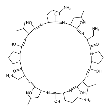 (4,4'-diaminopropionic acid)gramicidin S structure