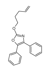 2-pent-4-enoxy-4,5-diphenyl-1,3-oxazole Structure