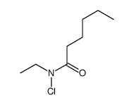 N-chloro-N-ethylhexanamide Structure
