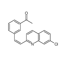 1-(3-(2-(7-氯-2-喹啉)乙烯)苯基)乙酮结构式