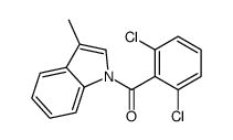 (2,6-dichlorophenyl)-(3-methylindol-1-yl)methanone Structure