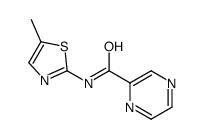 N-(5-methyl-1,3-thiazol-2-yl)pyrazine-2-carboxamide Structure