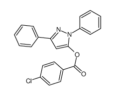 (2,5-diphenylpyrazol-3-yl) 4-chlorobenzoate结构式