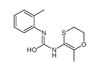 1-(6-methyl-2,3-dihydro-1,4-oxathiin-5-yl)-3-(2-methylphenyl)urea结构式