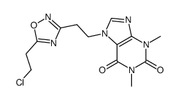 7-[2-{5-(2-chloroethyl)-1,2,4-oxadiazol-3-yl}-ethan-1-yl]-theophylline Structure