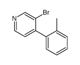 3-bromo-4-(2-methylphenyl)pyridine结构式