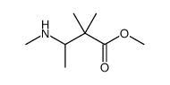 methyl 2,2-dimethyl-3-(methylamino)butanoate Structure