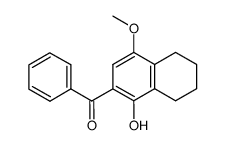 (1-Hydroxy-4-methoxy-5,6,7,8-tetrahydro-naphthalen-2-yl)-phenyl-methanone结构式