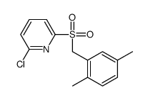 2-chloro-6-[(2,5-dimethylphenyl)methylsulfonyl]pyridine结构式