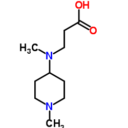 N-Methyl-N-(1-methyl-4-piperidinyl)-β-alanine结构式